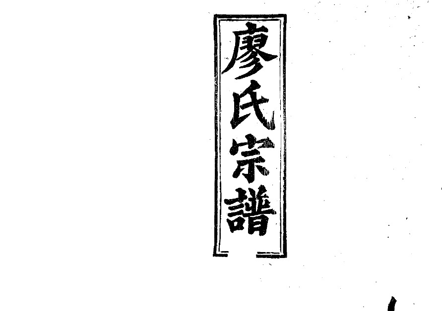 廖氏宗谱8册PDF